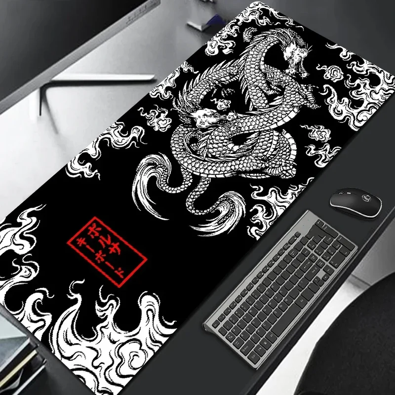 Japanese Dragon Gaming Mousepad Speed Desk Mat Anime Theme Keyboard Gamer Mouse Pad for Esports