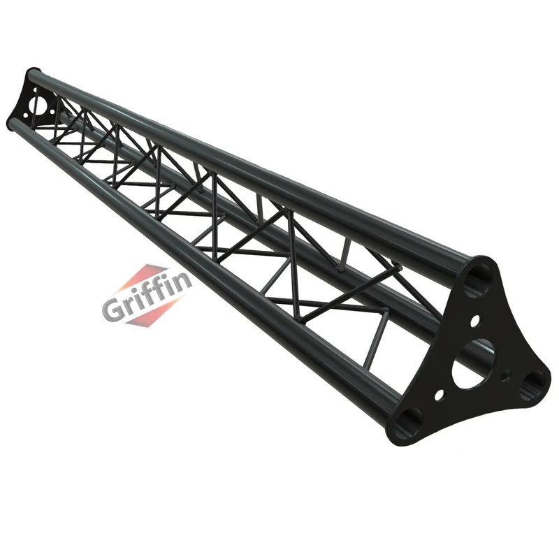 GRIFFIN 5ft Triangle Truss 6x6x6 Segment Extension (Stage-MountPRO Series) – Extra Lighting Truss for DJ Booths, Stand Rigs, Light Cans & Audio Gear Mounting