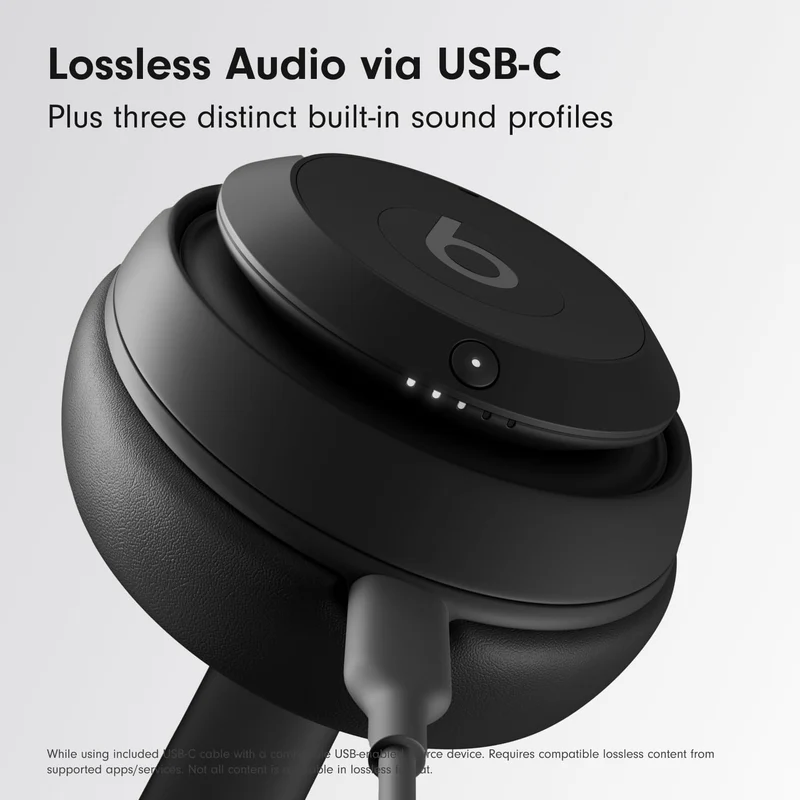 Beats Studio Pro Premium Wireless Over-Ear Headphones- Up to 40-Hour Battery Life, Active Noise Cancelling, Great for Travel & Commuting, USB-C Lossless Audio, Apple & Android Compatible -Black (Refurbished)