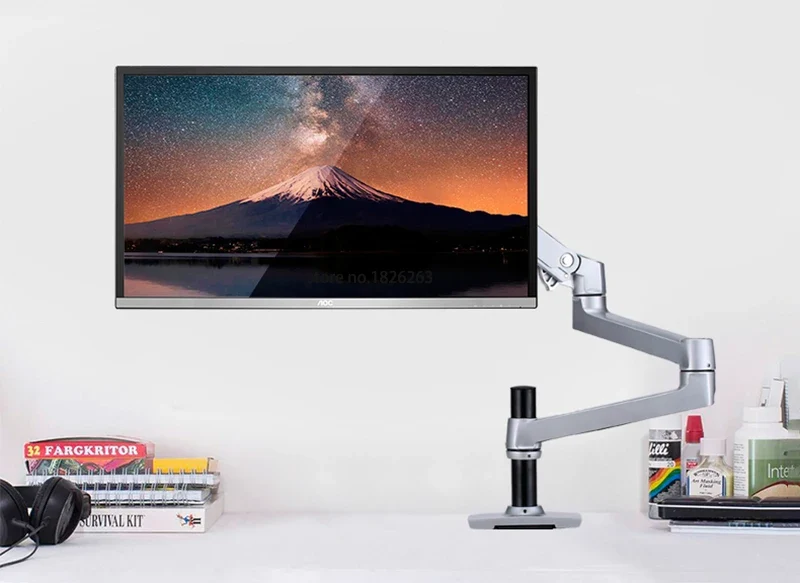 Aluminum Full Motion Free Lifting Ultra Long Arm 10-38 inch LED LCD Monitor Holder Monitor Mount Bracket V63C / XSJ8013C
