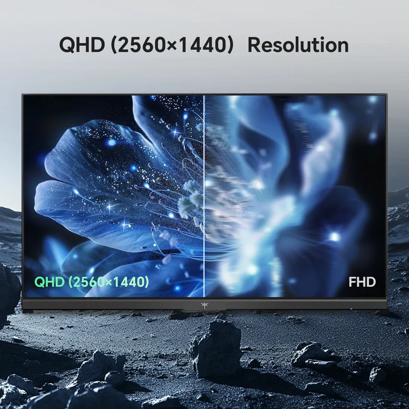 KTC 27 Inch Computer Monitor - QHD (2560 x 1440) Display, Up to 120Hz Monitor, IPS Panel H27D9