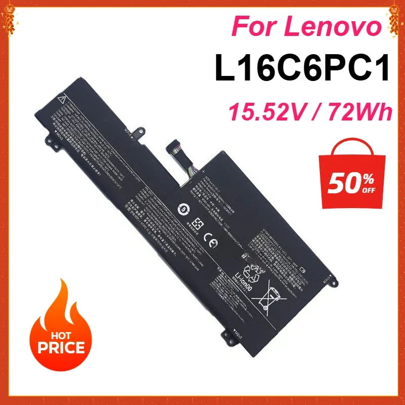 New L16C6PC1 L16L6PC1 Laptop Battery for Lenovo YOGA 720-15IKB 720-15IKB-80X7 720-15IKB-80X70091GE L16M6PC1 72WH