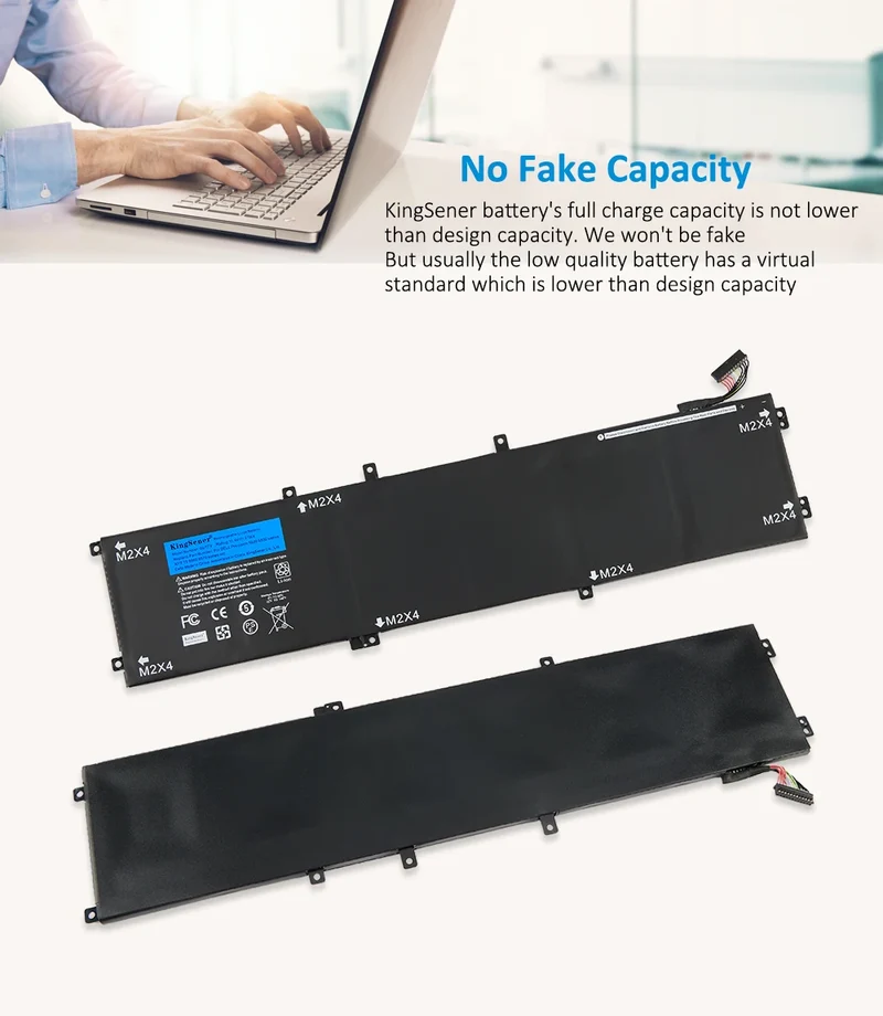 KingSener New 6GTPY 11.4V 97WH Laptop Battery For DELL XPS 15 9570 9560 7590 For DELL Precision 5520 5530 Series Notebook H5H20