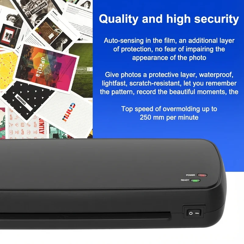 4-In-1 Laminator Machine, It Has Quick Warm-Up, Fast Laminating Documentation and Photos, Increases Their Long-Term Color Preservation