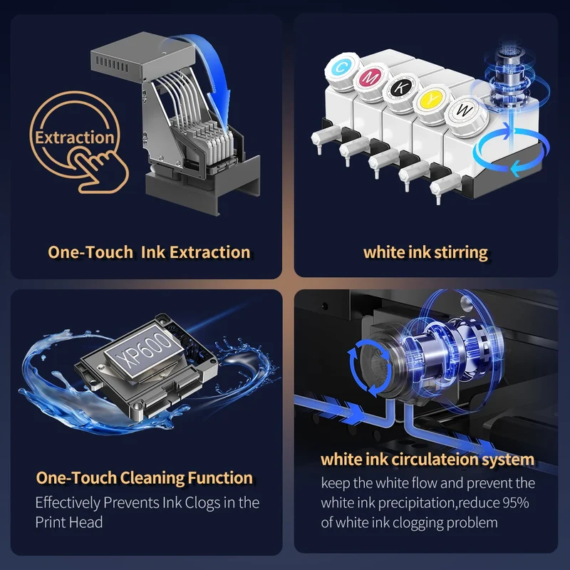 Colorsun A3 DTF Printer XP600 Impressora A3 DTF Printer Direct to FIlm Printing Machine A3 DTF Printer For T-shirt Hoodies