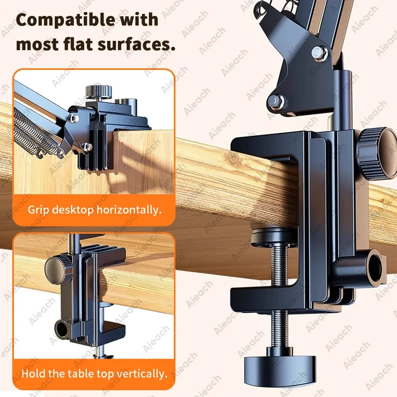 Tablet Holder for Bed with 90cm Metal Arm iPad Stand Tablet Bracket 360° Rotating Bed Phone Mount for 4.5~12.9 inch Phone Tablet