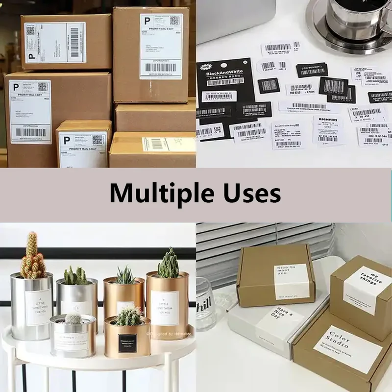 Transparent Round label 50x50mm/150pcs Thermal Adhesive Label Roll,suit for phomemo M110/M200/M120/M220 E210 P50 DETONG P1