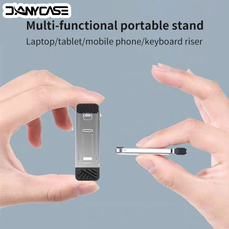 Laptop Holder for Macbook Air Pro Pad Phone 2Pcs Riser Feet Nonslip Desktop Kickstand Foldable Notebook Keyboard Stand