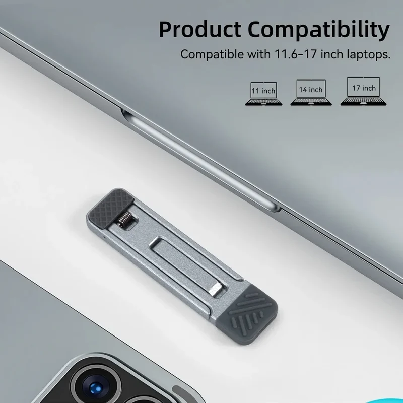 Laptop Holder for Macbook Air Pro Pad Phone 2Pcs Riser Feet Nonslip Desktop Kickstand Foldable Notebook Keyboard Stand