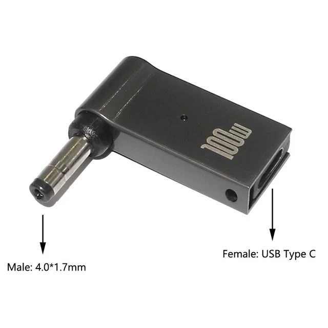 100W USB Type C Fast Charging Adapter Plug Connector Universal USB C Laptop Charger Converter for Dell Asus Hp Acer Lenovo