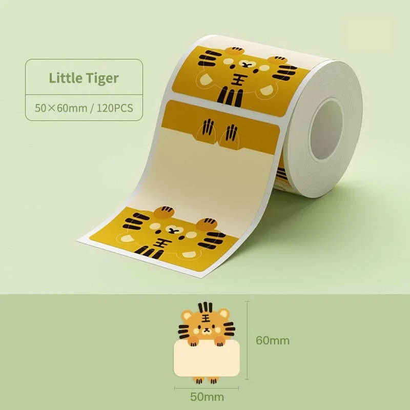 Niimbot 1Roll B1 White Sticker Waterproof Paper Adhesive Label White Anti-Oil For B1 B21 Mini Portable Thermal Printer Tape
