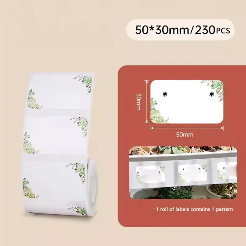 Niimbot 1Roll B1 White Sticker Waterproof Paper Adhesive Label White Anti-Oil For B1 B21 Mini Portable Thermal Printer Tape