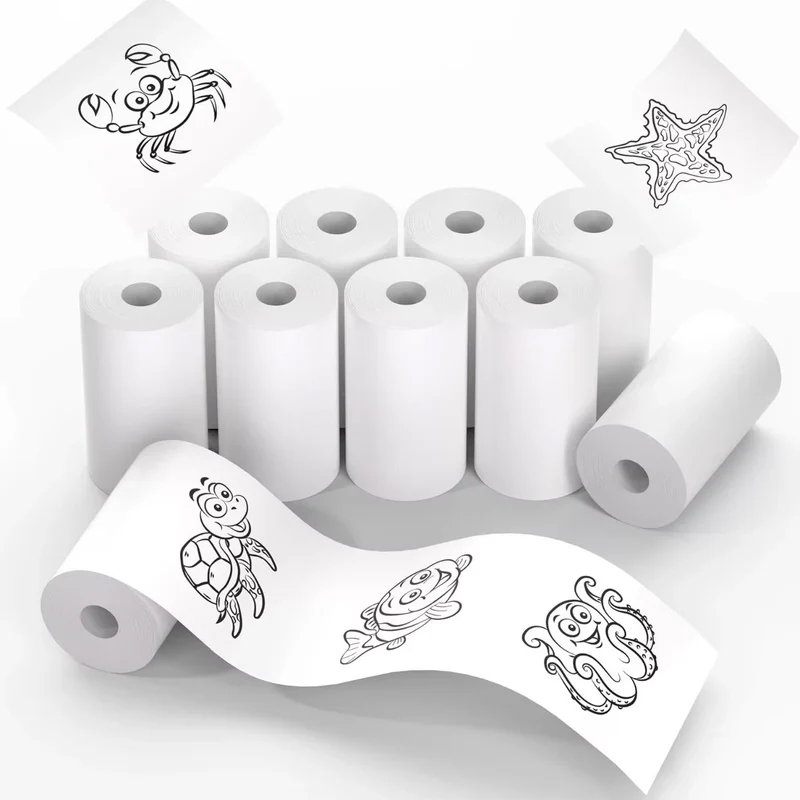 3-40Rolls 57x25MM Thermal Paper White Children Camera Instant Print Kids Camera Printing Paper Replacement Accessories Parts