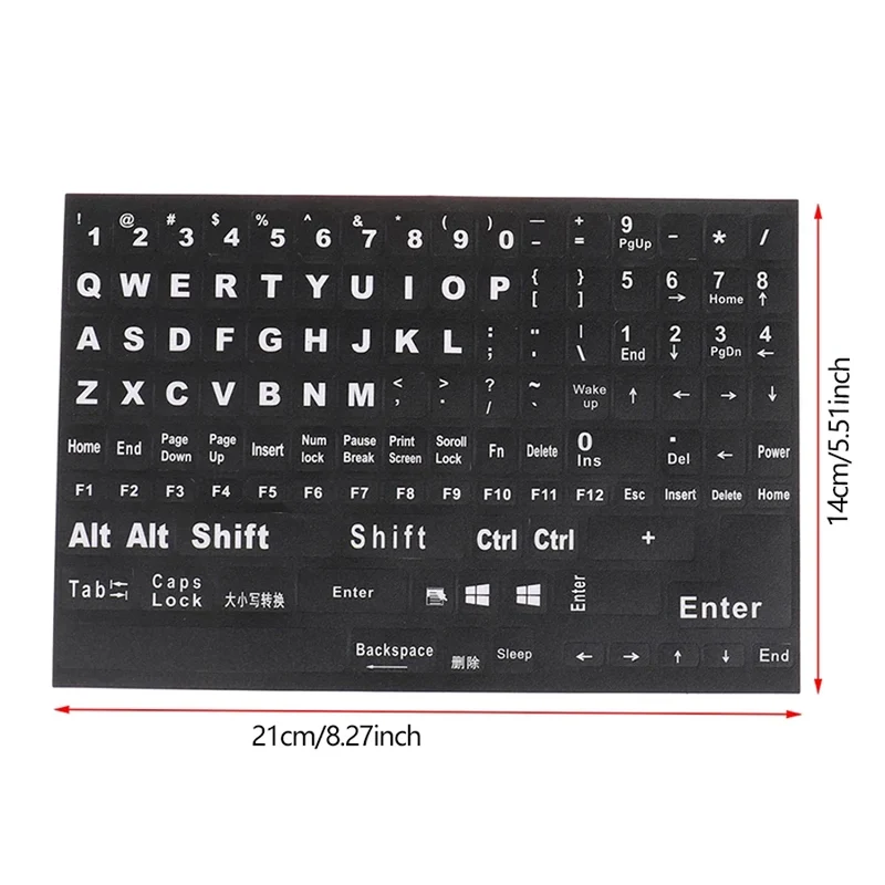 English Full Keyboard Frosted Stickers For Notebook Laptop Computer PC