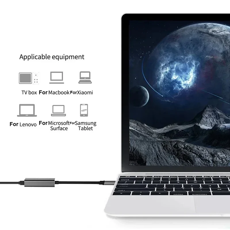 1000Mbps USB Type C Ethernet Adapter RJ45 Network Card for MacBook PC Windows XP 7 Android High-Speed Internet Cable LAN