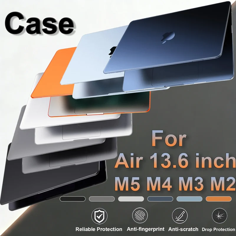 Matte Laptop Case For MacBook Air 13.6 inch Case M5 M4 M3 M2 2026-2022 Release Model A3240 A3113 A2681,For MacBook Accessories