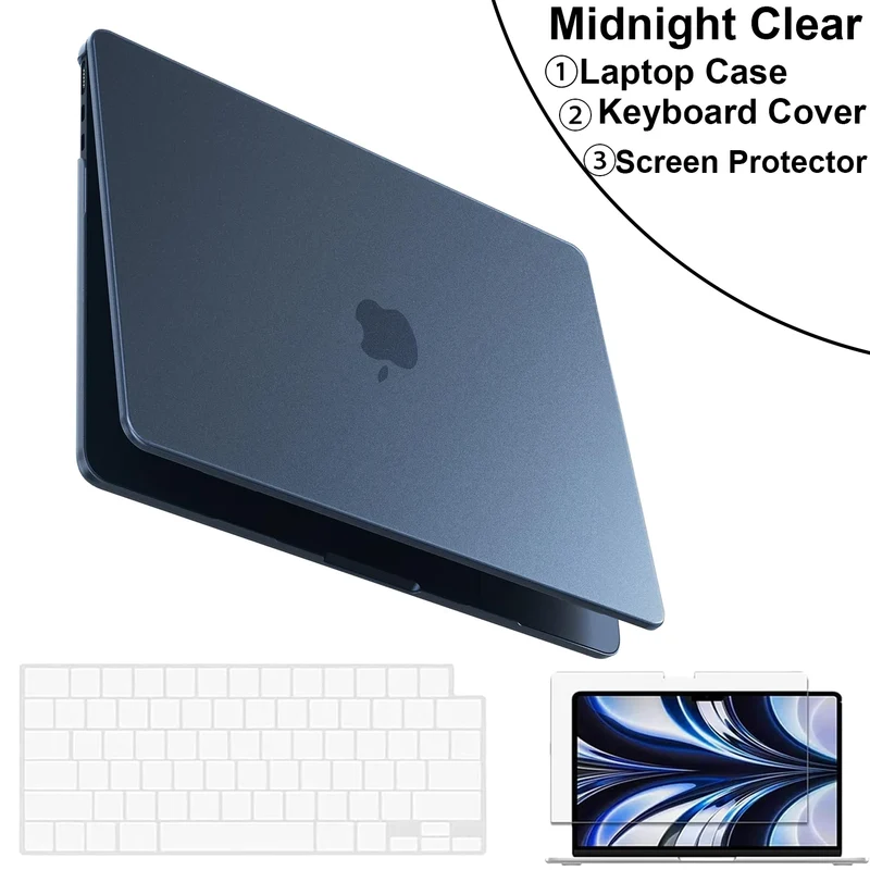 Matte Laptop Case For MacBook Air 13.6 inch Case M5 M4 M3 M2 2026-2022 Release Model A3240 A3113 A2681,For MacBook Accessories