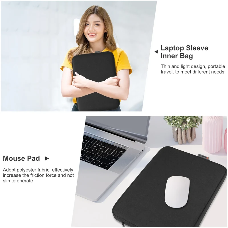 HAWEEL 11 13 15 16 inch Laptop Sleeve Case Notebook Case Tablet Sleeve Zipper Carrying Bag For Macbook Air Pro Pouch Skin Cover