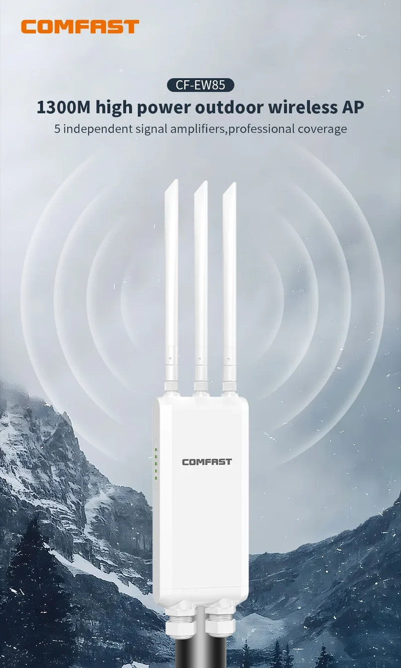 COMFAST AC1200/AC1300 Outdoor AP Router 2.4G/5G Dual Dand Long Range signal Extender Amplifie wireless WiFi Repeater waterproof