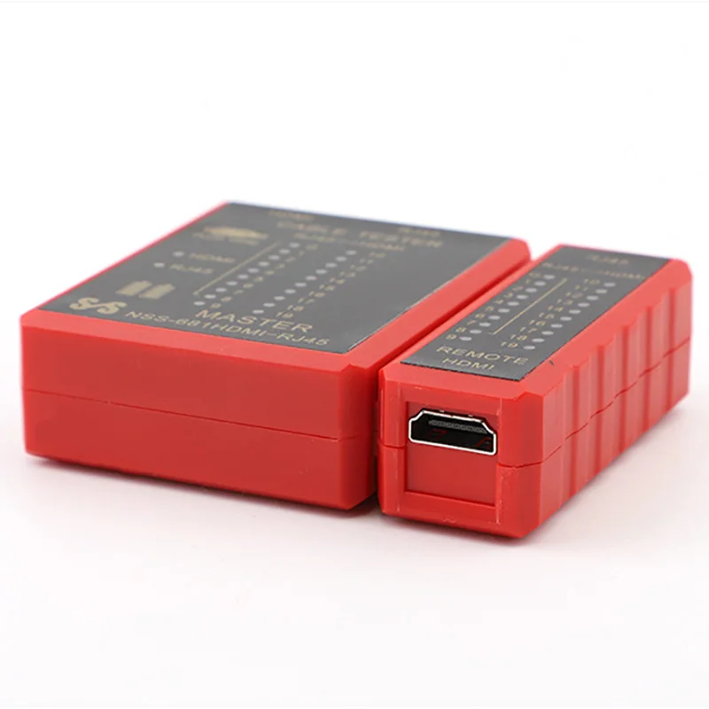 Multifunctional Cable Tester-HDTV-Compatible, RJ45 8P8C POE Anti-Burn&RJ11 Line Professional Test Tool for Network Maintenance