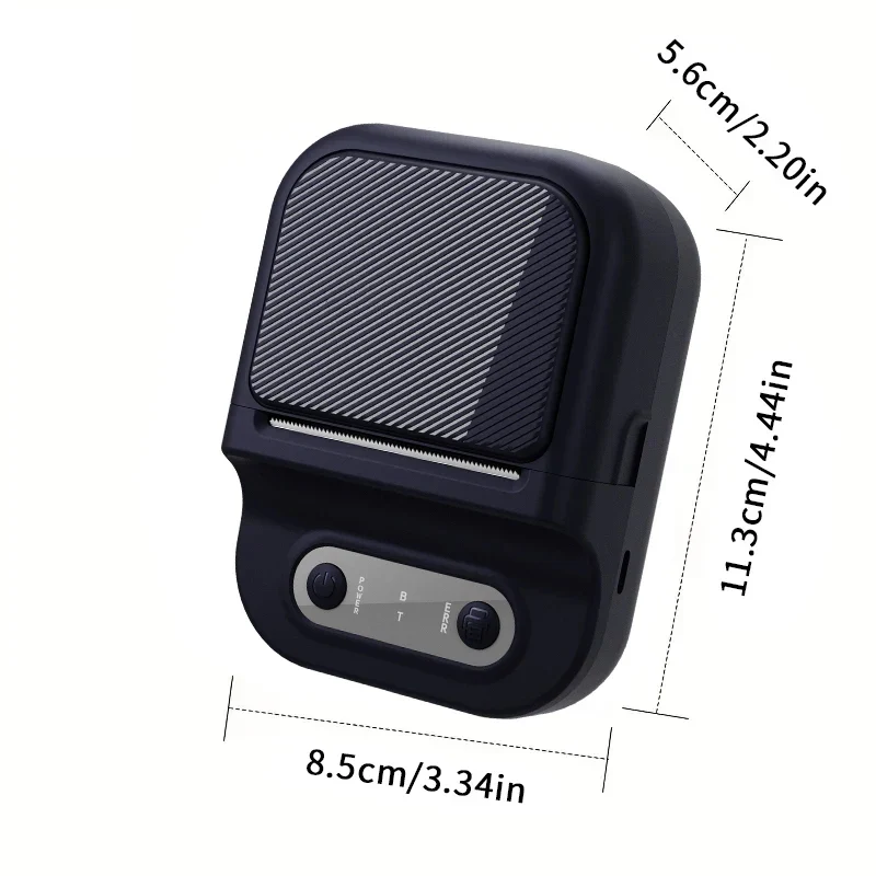 Support 12-57mm Width Mini Thermal Label Printer Self-adhesive Paper Portable Inkless Printer Bluetooth Sticker Tag Label Maker