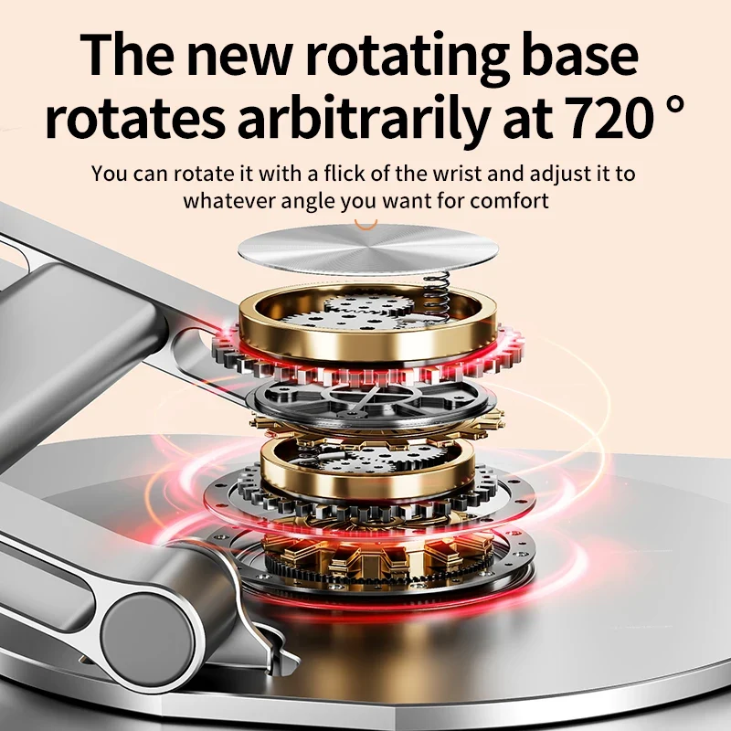 Laptop Stand 360° Rotatable Notebook Holder Liftable Desk Riser Stand Aluminum Alloy Stand Compatible With 9.7-17.3 Inch Laptops