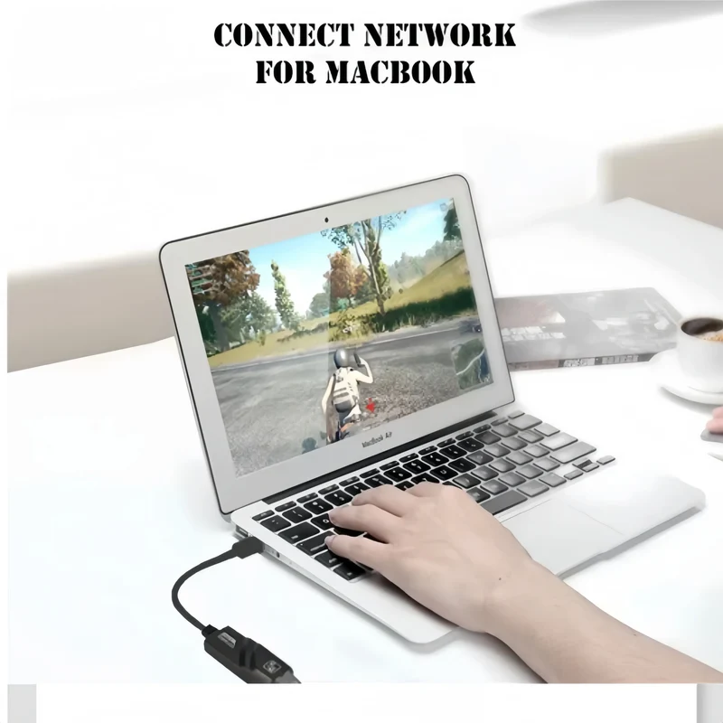 USB 3.0 to RJ45 Gigabit Ethernet Adapter 10/100/100embps Wired LAN Network Card for PC Laptop Mac Windows Android Not fon Switch