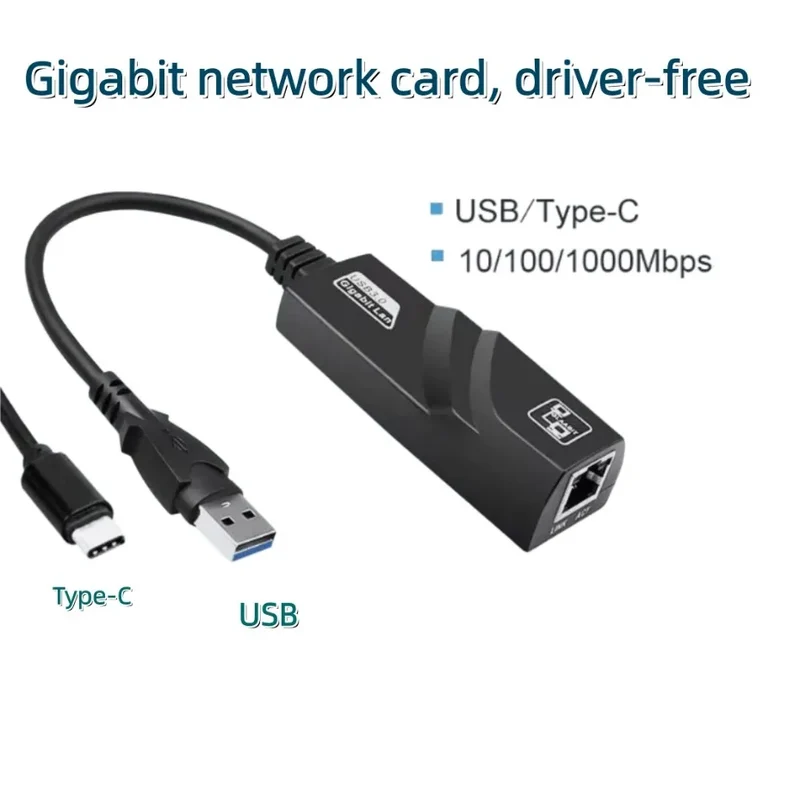 USB 3.0 to RJ45 Gigabit Ethernet Adapter 10/100/100embps Wired LAN Network Card for PC Laptop Mac Windows Android Not fon Switch