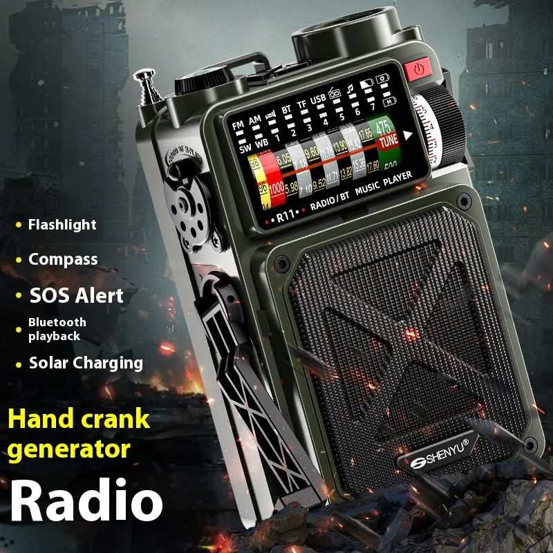 Hand-Crank Generator & Solar Power Bank
