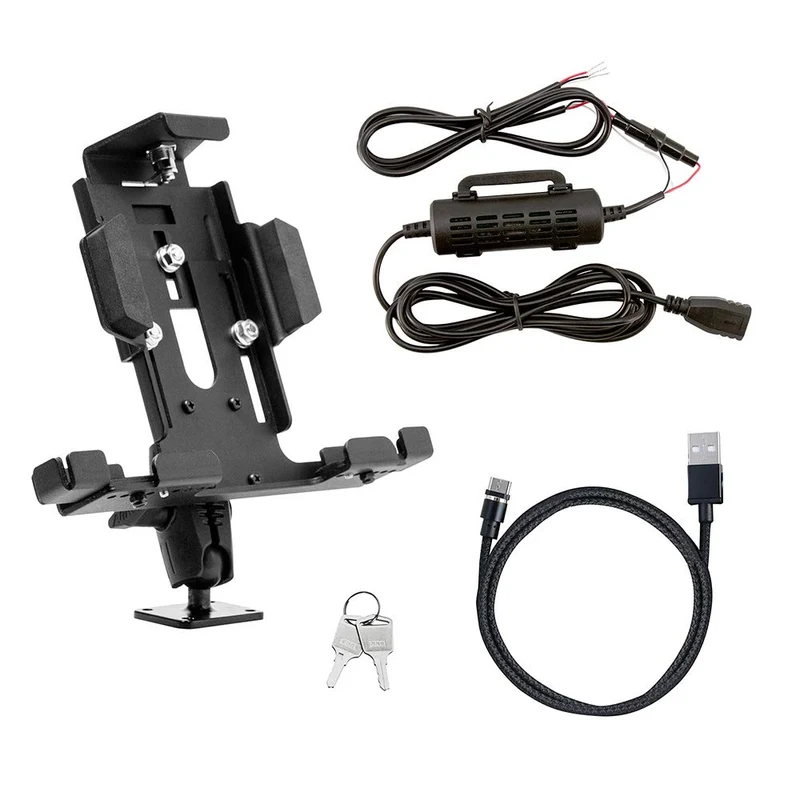 ARKON Mounts Locking Tablet Mount with Magnetic USB Type C Charge Cable for Commercial and Enterprise
