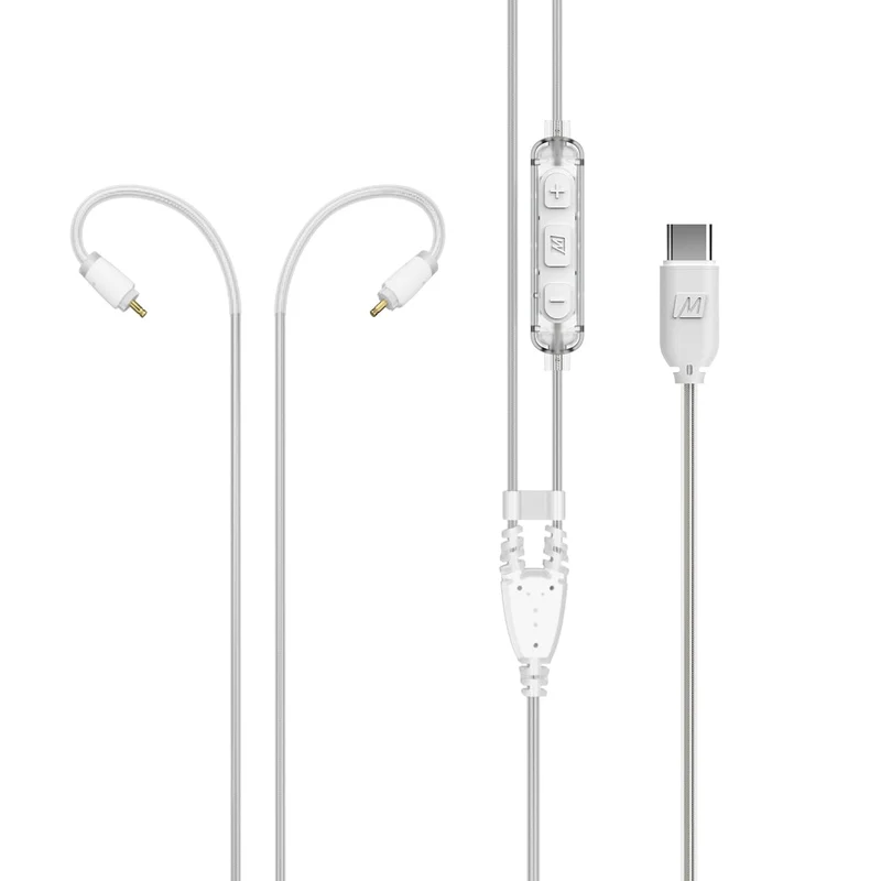 MEE audio USB Type C Headset Cable with Microphone and 3Button Remote for MX PRO Series and M6 PRO inEar Monitors (USBC Conne