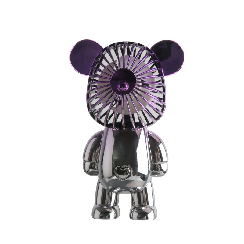 Wireless Express Bear Breeze: The Ultimate Mini Desk Fan portable, rechargeable, 3Speed Adjustable Usb Powered Fan Perfect