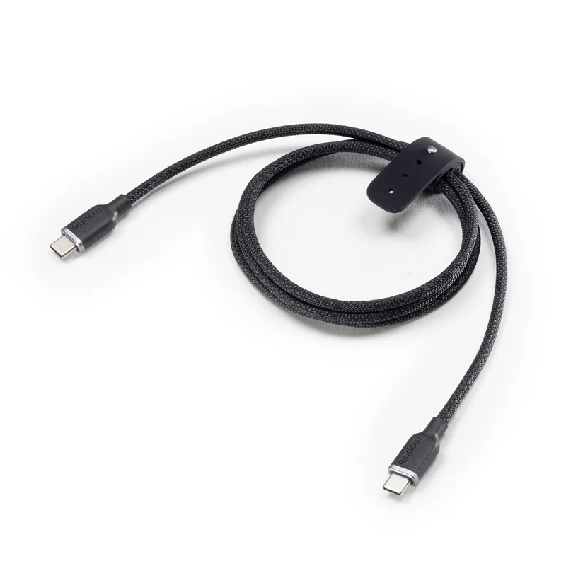 mophie Charge Stream USBC to USBC 3m/10ft Cable 60W Power Delivery, Enduraflex Silicone, UltraDurable Braided Design for Ev