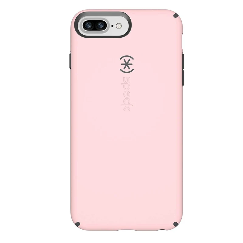 Speck Products CandyShell Cell Phone Case for iPhone 8 Plus/7 PLUS/6S Plus/6 Plus Quartz Pink/Slate Grey