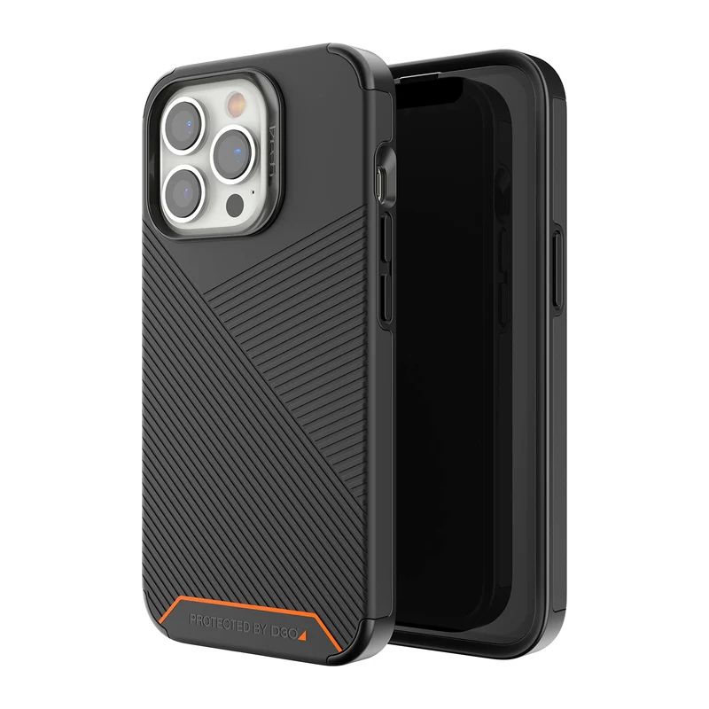 Gear4 ZAGG Denali Case Ultimate Impact Protection with D3O Reinforced Backplate and Frame for Apple iPhone 13 Pro Black,70