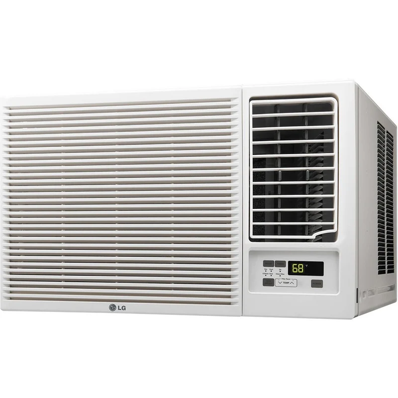 LG 12,000 BTU Window Air Conditioner with Supplemental Heat, Cools 550 Sq.Ft. (22 x 25 Room Size), Electronic Controls with Re