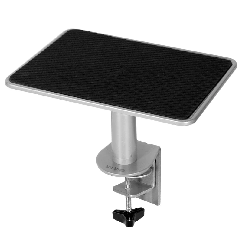 VIVO ClampOn Universal Height Adjustable Ergonomic Computer Monitor and Laptop Riser, Tabletop Desk Stand, CClamp Design, STAN