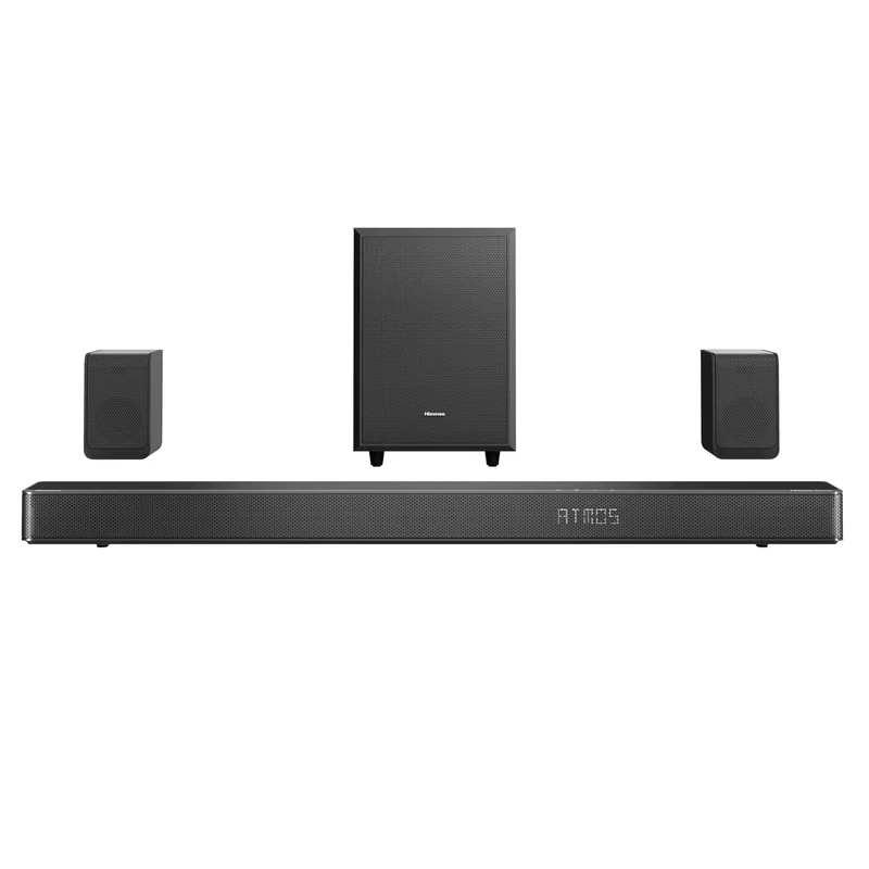 Hisense AX5125H 5.1.2Ch Sound Bar with Wireless Subwoofer, 500W, Dolby Atmos, Bluetooth 5.3, EzPlay, 4K HDMI Pass Through, Roku