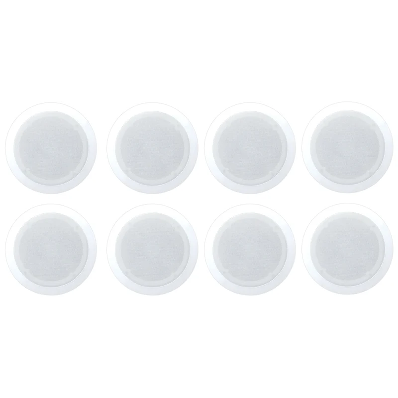 Pyle Two Way In Ceiling and Wall Tweeter Speaker System with Voice Control Feature and Coaxial Connectivity for Surround Sound S