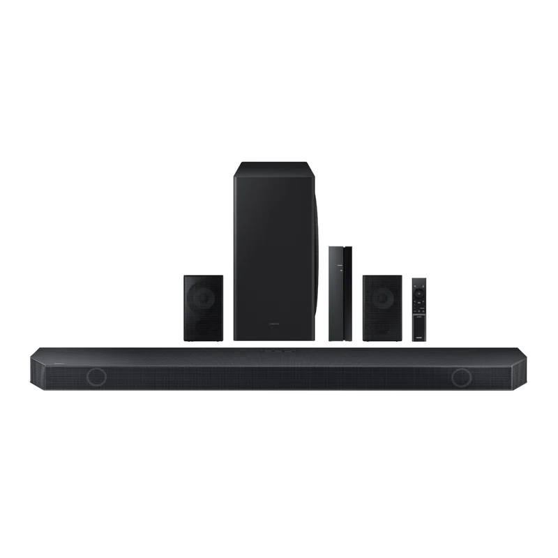 SAMSUNG HWQ910D 9.1.2 ch Soundbar w/Dolby Audio, Surround Sound Expansion, Adaptive Sound, Wireless Subwoofer, 2024