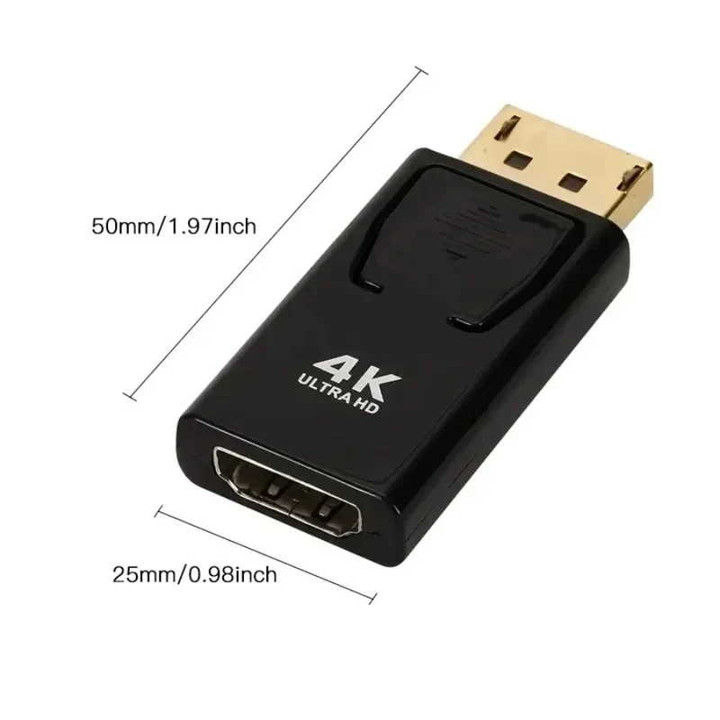 4K 30Hz/60Hz DP DisplayPort to HDMI-compatible Adapter Converter Display Port DP to HDTV Adapter Video Audio Laptop PC Laptop