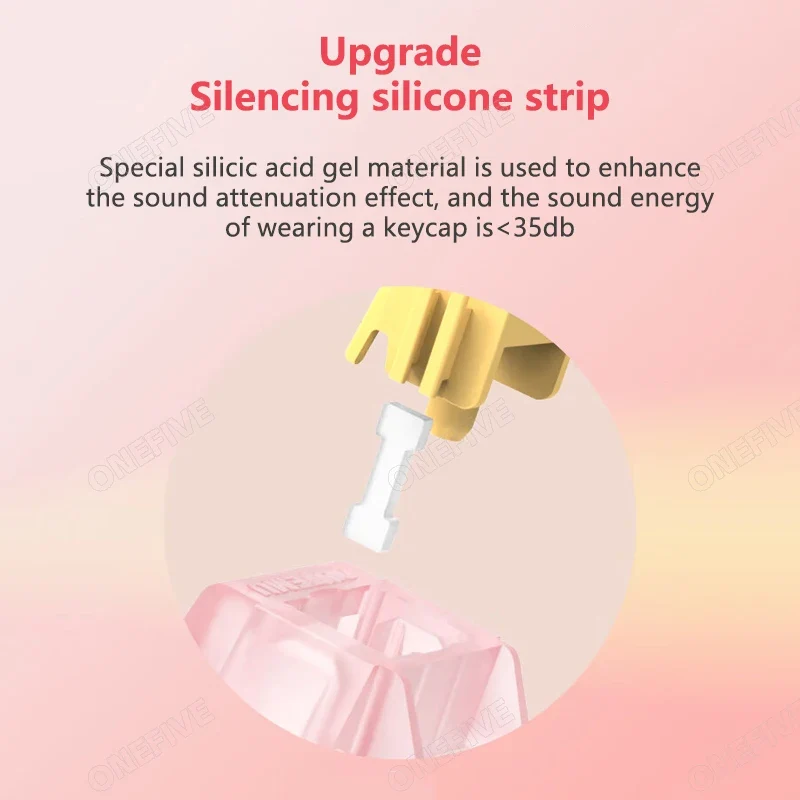 Outemu Silent Peach V3 Switch Lubed Silent Lemon V3 Switches Mechanical Keyboard Linear Tactile 5Pin Hot Swap PA66 Pre Lubed POM
