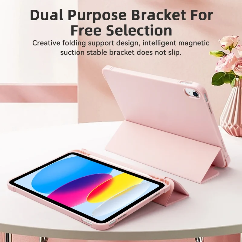 For iPad Mini 6 7 iPad Pro 11 M4 iPad Air 11 M2/M3 10th A16 for Air 5/6/7/8 10.2 9.7 10.9 Shockpro Case with Side Pencil Holder