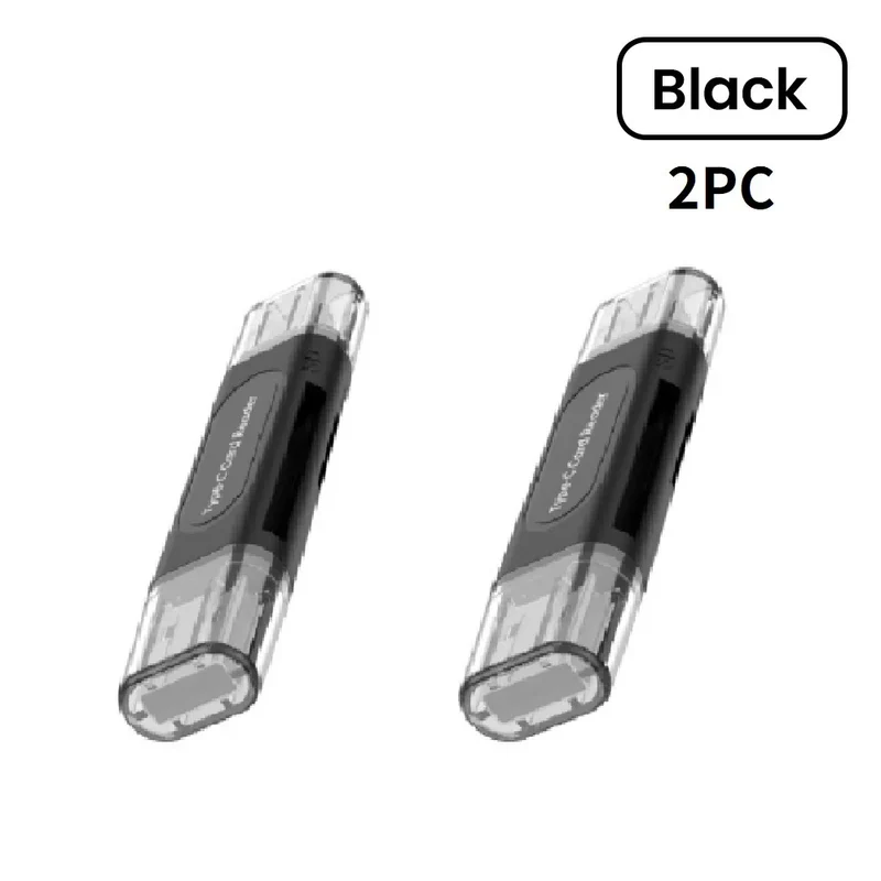4 in 1 USB Type C Multifunction Card Reader SD TF Card Reader For IPhone15 16 PC Laptop USB2.0 Smart Storage Card Reader Adapter
