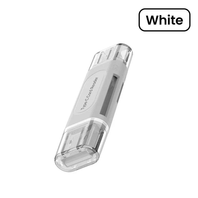 4 in 1 USB Type C Multifunction Card Reader SD TF Card Reader For IPhone15 16 PC Laptop USB2.0 Smart Storage Card Reader Adapter