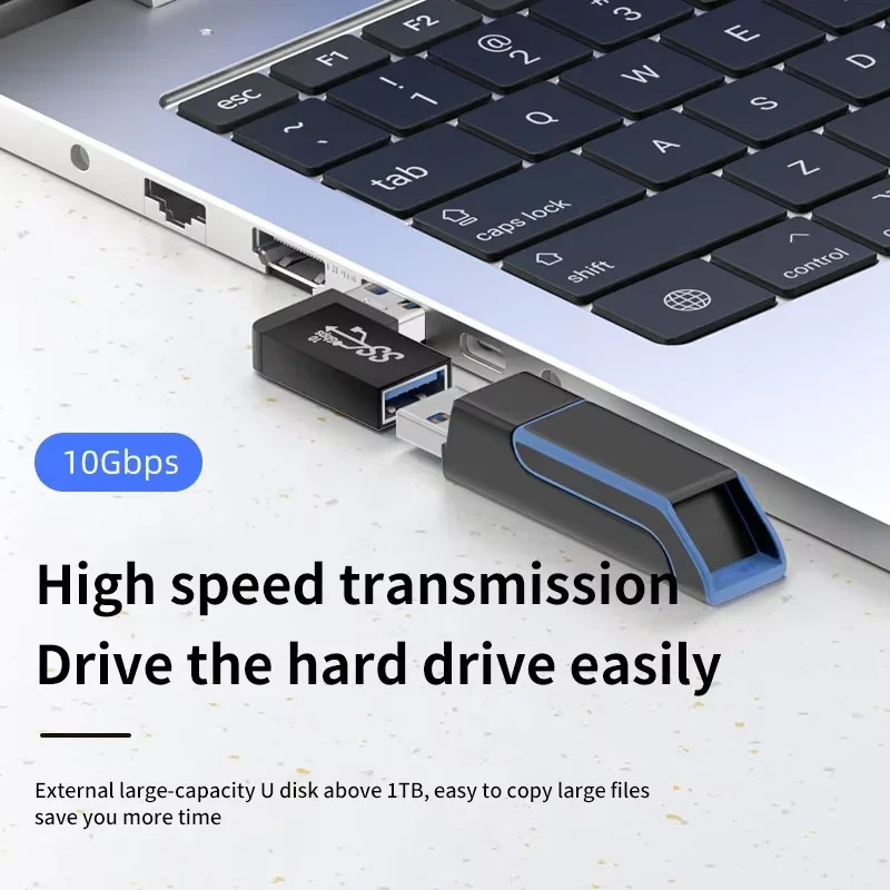 90 Right Angle USB 3.0 Extension Adapter Upward Elbow 10Gbps USB Connector for PC Male To Female Extension Plug Converter
