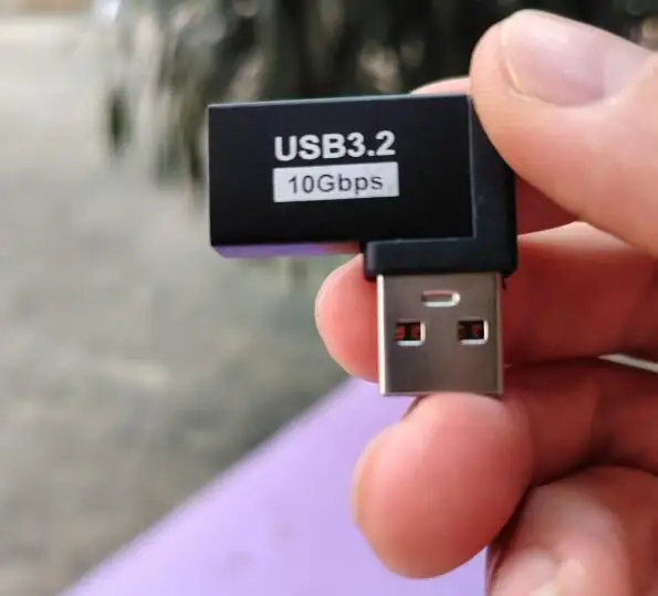 90 Degree USB 3.0 Male to Female Right Angle Extension Adapter USB Upward Elbow Adapter 10Gbps For Laptop PC Connector Converte