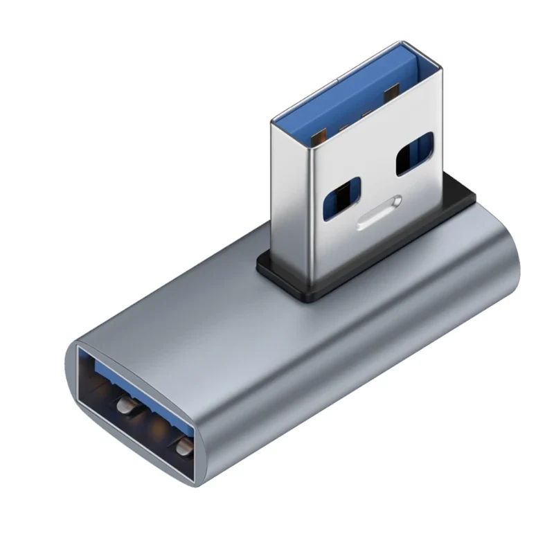 90 Degree USB 3.0 Male to Female Right Angle Extension Adapter USB Upward Elbow Adapter 10Gbps For Laptop PC Connector Converte