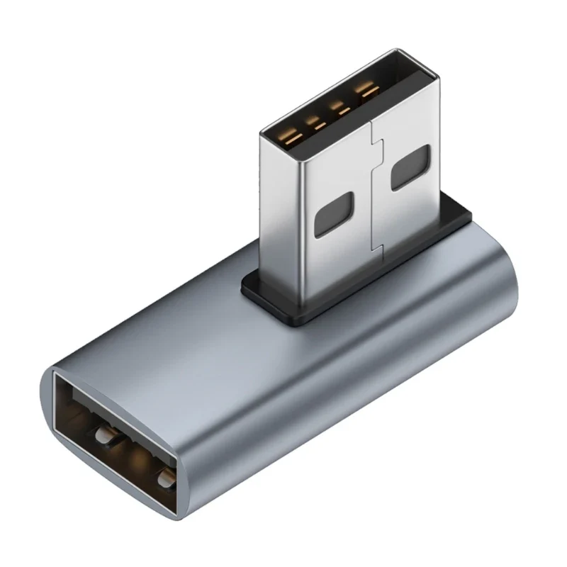90 Degree USB 3.0 Male to Female Right Angle Extension Adapter USB Upward Elbow Adapter 10Gbps For Laptop PC Connector Converte