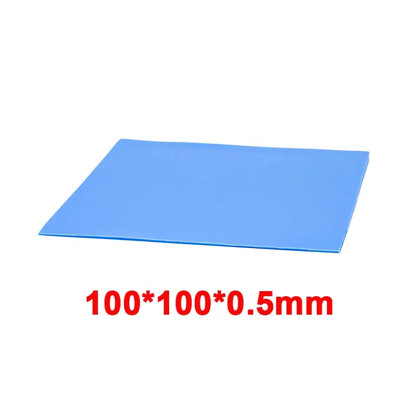 RGEEK 6W/M.K GPU CPU Heat Sink 100mm*100mm Cooling Conductive Silicone Pad Heat Sink Thermal Pad for Computer Desktop Accessory